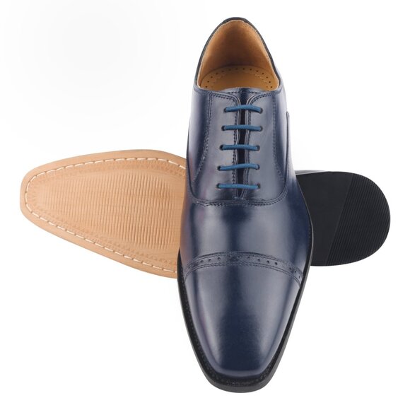 LIBERTYZENO Mens Genuine Leather Lace Up Oxford Dress Sho… main image 6